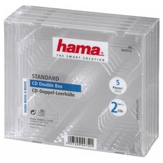 Hama H-44752 Jewel коробка для CD/DVD-дисков (5 шт)