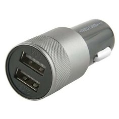 Зарядное устройство автомобильное, RED LINE C20, кабель для IPhone (iPad) 1м, 2 порта USB, выходной ток 2,1 А, черное, УТ000012248