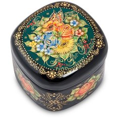 ШК-30/19 Шкатулка Мстера Букет 6,0х6,0 исп. Николаева