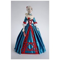 Кукла коллекционная фарфоровая Дама в маскарадном платье 18 века Потешный промысел
