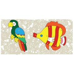 Color Kit Набор для творчества Забавные фигурки Попугайчик и рыбка (SX-DH 523)