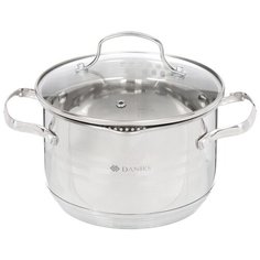 Кастрюля Daniks Токио SD-A87-18, 2.6 л, стальной
