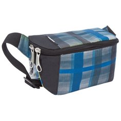 Поясная сумка Grizzly, текстиль, клетка желто-синяя