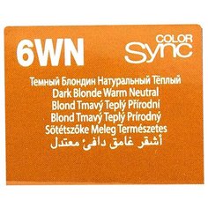 Matrix Color Sync краска для волос без аммиака, 6WN темный блондин теплый натуральный, 90 мл