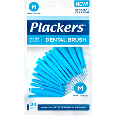 Межзубные ершики Plackers Dental Brush M, 0,6 мм (24 шт.)