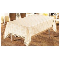 Скатерть DO & CO Avzem 10450, 220х160 см, молочный