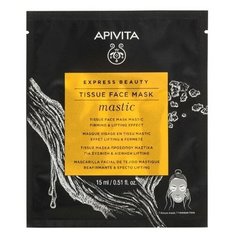 Apivita/Апивита экспресс бьюти маска тканевая для лица укрепляющая и подтягивающая с мастикой