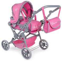 Коляска-трансформер Buggy Boom Infinia (8458) розовый/серый