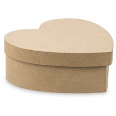 "Love2art" заготовка PAM-134 "коробка" папье-маше 20.3 x 20.3 x 7.6 см в форме сердца