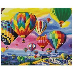 Картина мозаикой с нанесенной рамкой "Парад воздушных шаров" (36 цветов) Molly