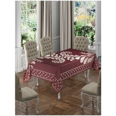 DO & CO Скатерть Hettie Цвет: Бордовый br23383 (160х220 см)