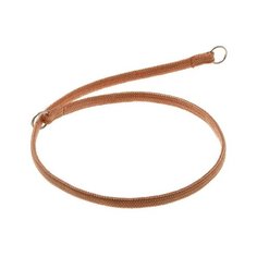 Ошейник-удавка ZooOne лента-чулок с 2-я кольцами 7 мм, длина ошейника 65 см светло-коричневый