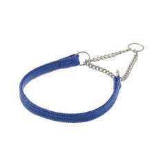 Ошейник-удавка ZooOne Полуудавка с цугом 10 мм, обхват шеи 18-25 см синий