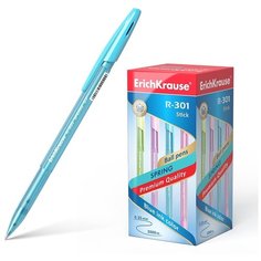Ручка шариковая ErichKrause® R-301 Spring Stick 0.7, цвет чернил синий (в коробке по 50 шт.)