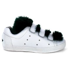 Кеды ASH Nitro Fur размер 40, белый/темно-зеленый