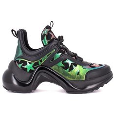 Кроссовки Just Couture размер 41, черный/зеленый