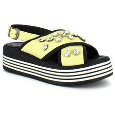 Босоножки Just Couture, размер 37, черный/желтый
