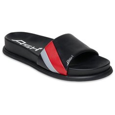 Шлепанцы ASH Team, размер 39, черный/серебряный/красный