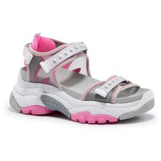 Сандалии ASH Ace , размер 37 , серый/розовый/серебряный