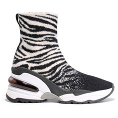 Кроссовки ASH размер 37, черный/зебра