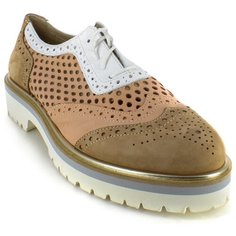 Полуботинки броги Just Couture , размер 37 , белый/коричневый/розовый