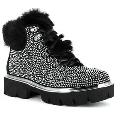 Ботинки Just Couture , размер 36 , черный/серебряный