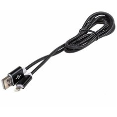 Кабель USB - Lightning 3.0А 1,5м SKYWAY Черный в коробке