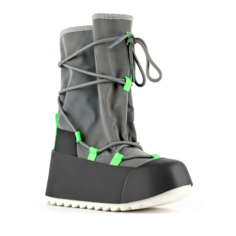 Полусапоги UNITED NUDE Polar Calf Boot, размер 36, черный/серебряный