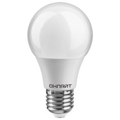 Лампочка ОнЛайт LED A55 E27 10W 230V 2700K OLL-A55-10-230-2.7K-E27-PROMO 82 910