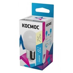 Лампочка Космос Е27 GL45 8W 230V 3000K Lksm_LED8wGL45E2730 Kosmos