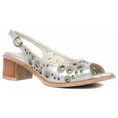 Босоножки GOERGO, размер 37, серебряный