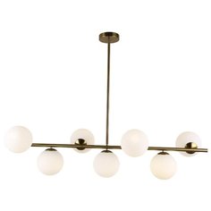 Подвесная люстра Lumina Deco Fredica LDP 6030-7 GD