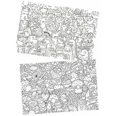 Большая раскраска AFI DESIGN А1 "Сладости и монстры. 2 в 1" в тубусе