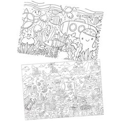 Большая раскраска AFI DESIGN А1 "Морское путешествие. 2 в 1" в тубусе