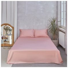 Простыня Этель 180*215 см, цв.розовое золото, 100% хлопок, мако-сатин, 125 г/м² 5373328