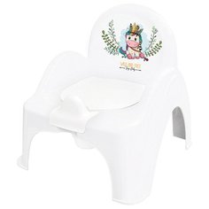 Горшок-стульчик дикий запад антискольз. (белый Единорожка) Tega Baby
