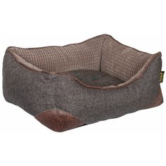 PRIDE лежак прямоугольный с высоким бортиком Классик кофе 60 х 50 х 18 см (1 шт)