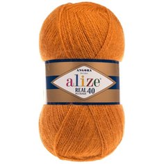 Пряжа для вязания Ализе Angora Real 40 (40% шерсть, 60% акрил) 5х100г/480м цв.234 рыжий ALIZE AHGORA.REAL.40.234