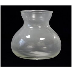 Декоративная ваза NinaGlass 92-024 Дана белый полупрозрачный стекло