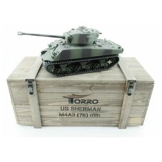 Радиоуправляемый танк Torro Sherman M4A3 76mm, 1/16 2.4G, ИК-пушка, деревянная коробка - TR1114113065