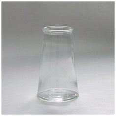 Ваза декоративная для букетов NinaGlass 92-005-1 прозрачный стекло