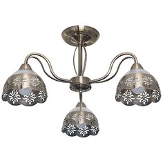 Люстра ЭкономСвет "50791/3AB WT+AB". Античная бронза