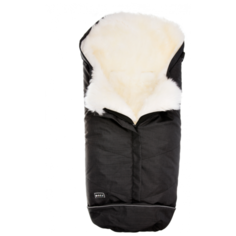 20-2015-28, Конверт Bozz черный меланж/белый с длинным ворсом