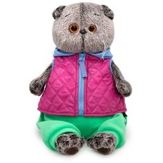 Мягкая Игрушка Кот Басик в теплом жилете, Basik&Co, 30 см