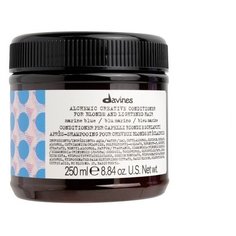 Davines Alchemic Creative Conditioner For Blond And Lightened Hair Marine Blue - Креативный кондиционер для осветленных и натуральных блондов оттенок (приглушенный синий) 250мл