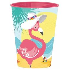Stor Стакан пластиковый 260 мл фламинго