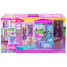 Дом Barbie с мебелью и аксессуарами Mattel