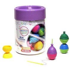 Развивающая игрушка lalaboom 5 в 1 48 предметов разноцветный
