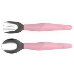 Детский набор EveryDay Baby: ложка, вилка розовый