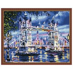 Картина мозаикой с нанесенной рамкой "Тауэрский мост" (30 цветов) Molly